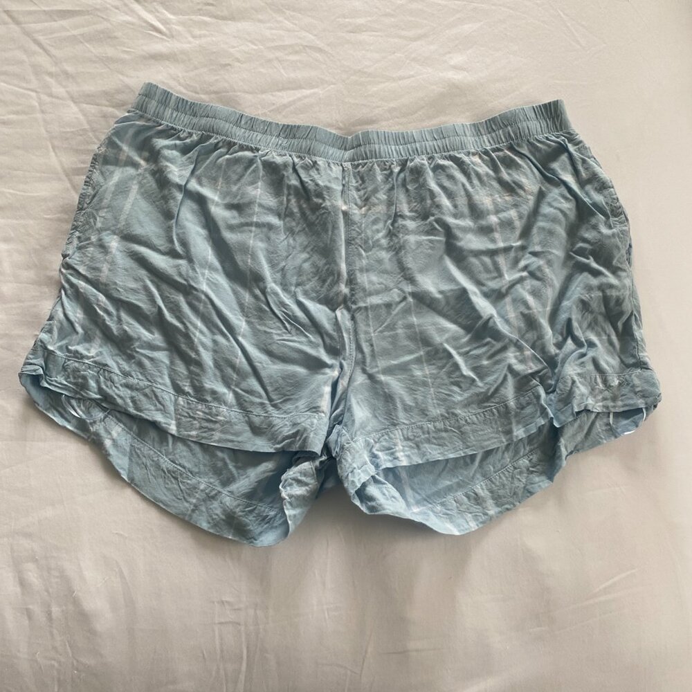Papinelle Plaid Relaxed Fit Short Pajamas In Sky Blue - EUC - Picture 5 of 6